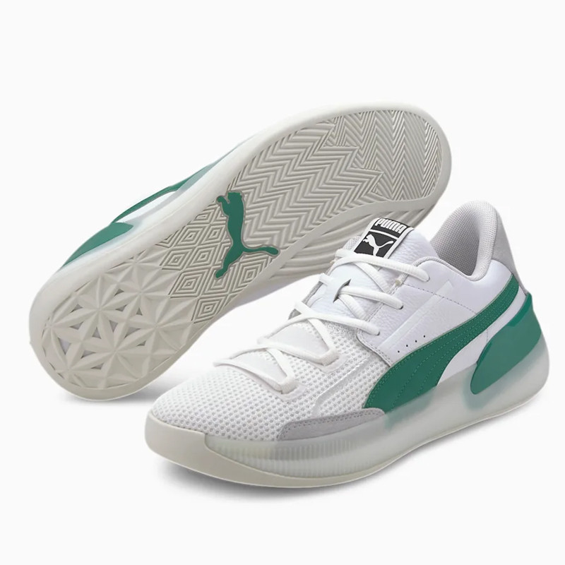 Jual Sepatu Basket Puma Clyde Hardwood White Green Original 193663 02 - hoopspoint.com